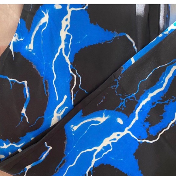 Electric Blue High Waisted Pants - Picture 3 of 6